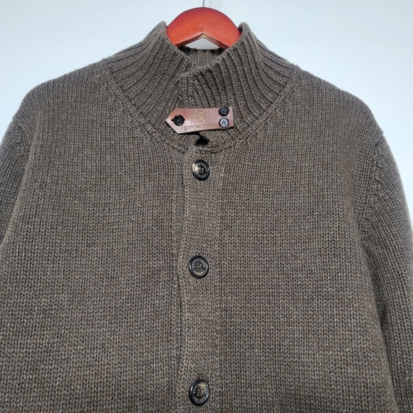 KENT & CURWEN Knit Cardigan Wool Blend Medium Men's - Picture 2 of 13